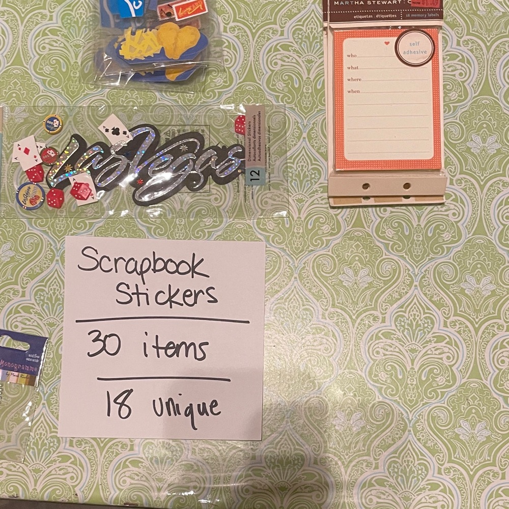 Colorful Scrapbook Stickers Set - Picture 3 of 5
